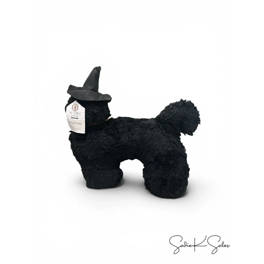 My Texas House‎ Witch Black Cat Halloween Decorative Pillow